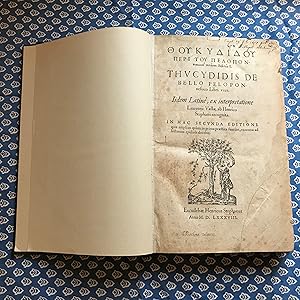 Thucydides, De bello Peloponnesiaco Libri VIII, translated from Greek into Latin by Lorenzo Valla