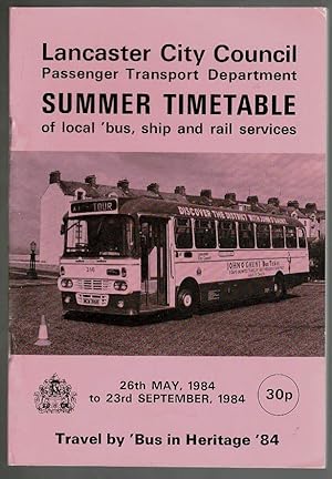 Summer Timetable of local 'bus, ship and rail services