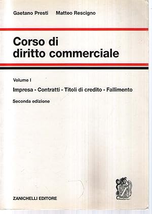 Imagen del vendedor de Corso di diritto commerciale: 1 a la venta por Usatopoli libriusatierari