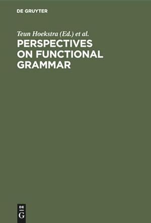 Bild des Verkufers fr Perspectives on Functional Grammar zum Verkauf von AHA-BUCH GmbH