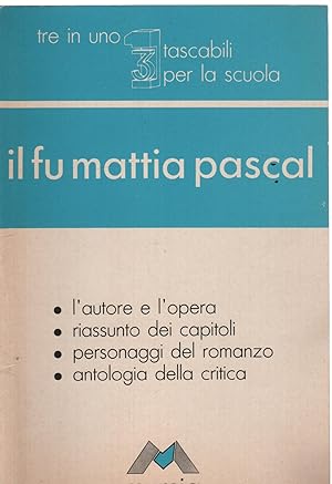 Immagine del venditore per FU MATTIA PASCAL, RIASSUNTO venduto da Usatopoli libriusatierari