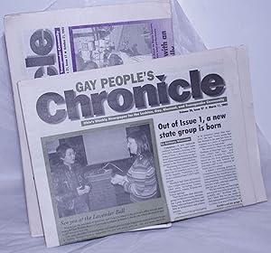 Image du vendeur pour Gay People's Chronicle: Ohio's weekly newspaper for the Lesbian, Gay, Bisexual, Transgender community; vol. 20, #37, & vol. 21, #17, March 11 & Oct. 21, 2005 [two issues] mis en vente par Bolerium Books Inc.