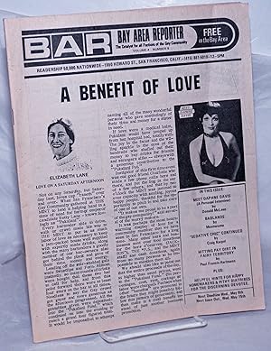 Imagen del vendedor de B.A.R. Bay Area Reporter: the catalyst for all factions of the gay community, vol. 4, #9; A Benefit of Love a la venta por Bolerium Books Inc.