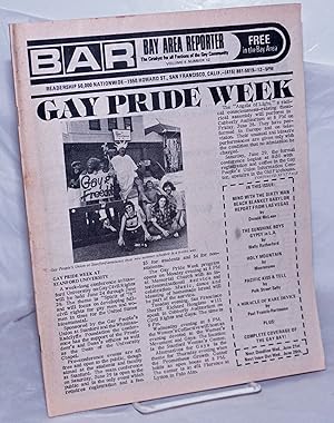 Imagen del vendedor de B.A.R. Bay Area Reporter: the catalyst for all factions of the gay community, vol. 4, #12; Gay Pride Week a la venta por Bolerium Books Inc.