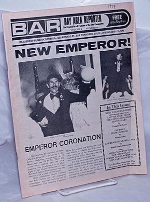 Seller image for B.A.R. Bay Area Reporter: the catalyst for all factions of the gay community, vol. 4, #19: New Emperor! for sale by Bolerium Books Inc.