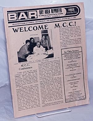 Seller image for B.A.R. Bay Area Reporter: the catalyst for all factions of the gay community, vol. 4, #16: Welcome, MCC! for sale by Bolerium Books Inc.
