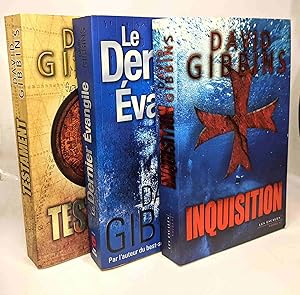 Bild des Verkufers fr Inquisition + Testament + Le dernier vangile --- 3 livres zum Verkauf von crealivres