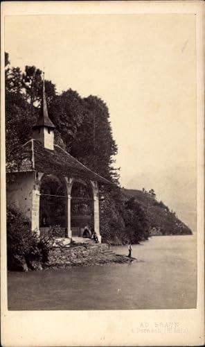CdV Kanton Uri, um 1870, Tellskapelle am Vierwaldstättersee
