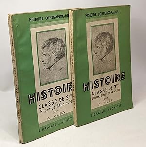 Seller image for Premier fascicule + Deuxime fascicule --- Histoire contemporaine - classe de troisime anne des E.P.S. - programme du 11 avril 1938 - nouveau cours d'histoire for sale by crealivres