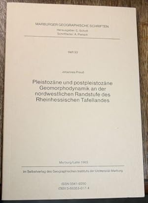 Pleistozäne und postpleistozäne Geomorphodynamik an der nordwestlichen Randstufe des Rheinhessisc...