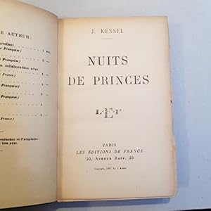 Nuits de princes.