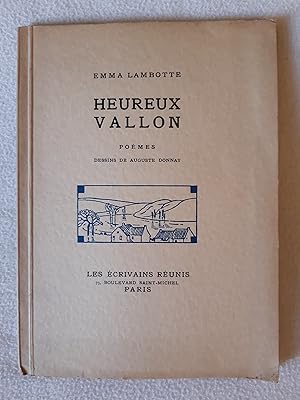 Imagen del vendedor de Heureux Vallon, poemes a la venta por Hansennebooks