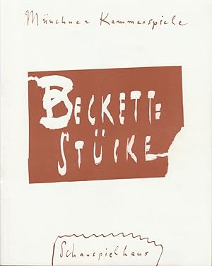 Bild des Verkufers fr Programmheft Beckett Stcke Premiere 16. Oktober 1991 Spielzeit 1991 / 92 Heft 1 zum Verkauf von Programmhefte24 Schauspiel und Musiktheater der letzten 150 Jahre