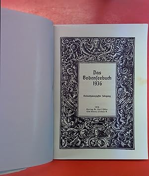 Bild des Verkufers fr Das Bodenseebuch 1936, 23. Jahrgang zum Verkauf von biblion2