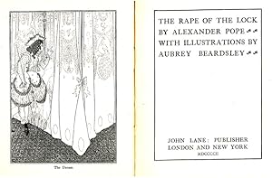 Imagen del vendedor de The Rape of the Lock. With illustrations by Aubrey Bearsley. a la venta por Antiquariat Ars Amandi