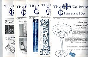 Seller image for THE IMPERIAL COLLECTORS GLASSZETTE, VOL. 32, ISSUE 1, Jul 2007; Vol. 32. Issue 4, Apr 2008; Vol. 33, Issue 1, Jul 2008; Vol. 33, Issue 3, Jan 2009; Vol. 33, Issue 4, Apr 2009 for sale by SUNSET BOOKS