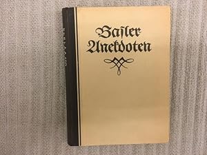 Imagen del vendedor de Basler Anekdoten a la venta por Genossenschaft Poete-Nscht