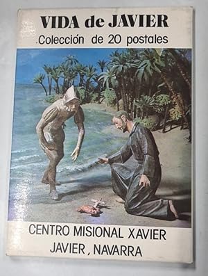 VIDA DE JAVIER. Colección de 20 postales (faltan 2) estuchadas en sobre cartoné