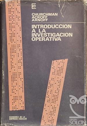 Seller image for Introduccin a la investigacin operativa for sale by LIBRERA SOLN