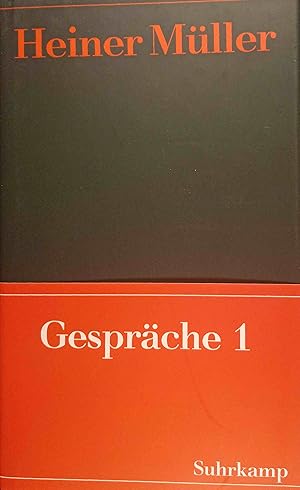 Bild des Verkufers fr Gesprche. - 1. 1965 - 1987 Heiner Mller Werke; Teil: 10. zum Verkauf von Logo Books Buch-Antiquariat