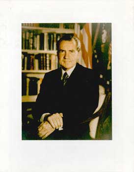 Original official White House portrait of President Richard Nixon.