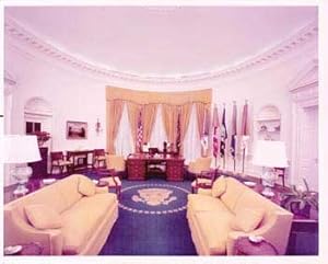 Original official White House photograph of President Richard Nixon's office.