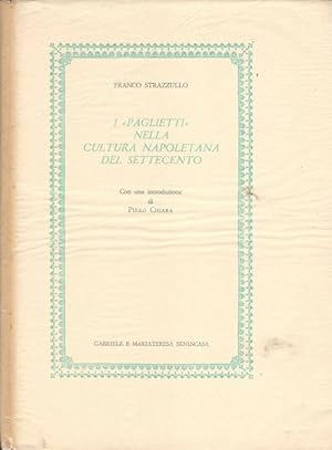 Imagen del vendedor de I "paglietti" nella cultura napoletana del Settecento a la venta por Biblioteca di Babele