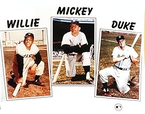 Seller image for WILLIE MAYS, MICKEY MANTLE, DUKE SNIDER PHOTO 8'' x 10'' inch Photograph for sale by Rare Book Cellar