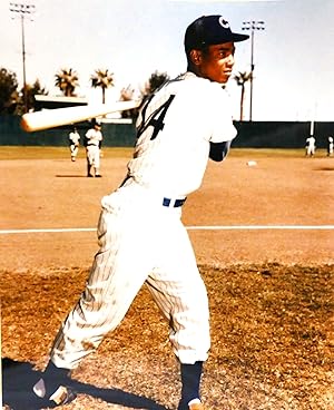 Seller image for ERNIE BANKS BATTING PRACTICE PHOTO 8'' x 10'' inch Photograph for sale by Rare Book Cellar