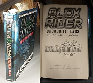 Bild des Verkufers fr Alex Rider: Crocodile Tears [inscribed] zum Verkauf von Second Story Books, ABAA