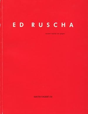 ED RUSCHA: RECENT WORKS ON PAPER