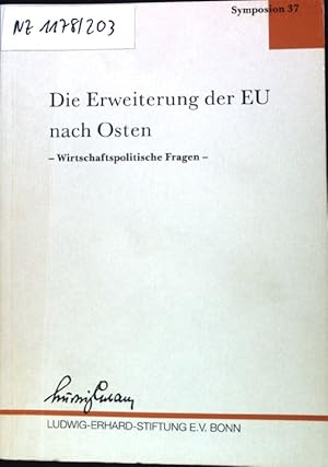 Bild des Verkufers fr Die Erweiterung der EU nach Osten : wirtschaftspolitische Fragen. Ludwig-Erhard-Stiftung: Symposion ; 37; zum Verkauf von books4less (Versandantiquariat Petra Gros GmbH & Co. KG)