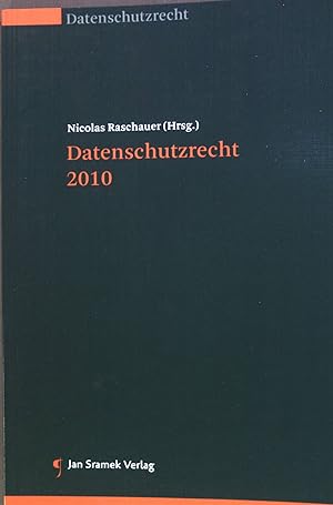 Immagine del venditore per Datenschutzrecht 2010. Datenschutzrecht venduto da books4less (Versandantiquariat Petra Gros GmbH & Co. KG)