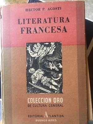 Imagen del vendedor de Literatura francesa a la venta por Ub Libros