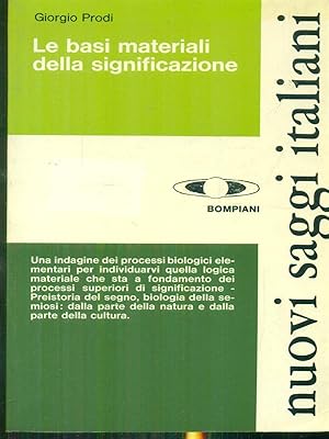 Immagine del venditore per Le basi materiali della significazione venduto da Miliardi di Parole