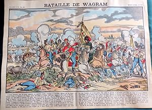 Bataille De Wagram 1809. Imagerie D'Epinal No 131. Hand Coloured Woodcut print.