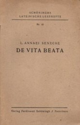 Bild des Verkufers fr De vita beata zum Verkauf von Auf Buchfhlung