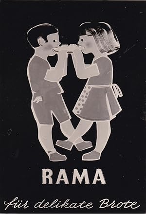 Rama - Für delikate Brote. Original-Photographie eines Werbemittelentwurfs für die bekannte Marga...
