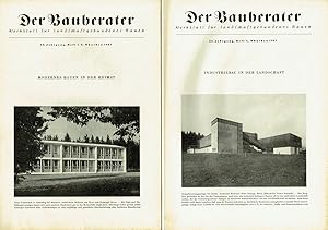 Der Bauberater. Werkblatt für landschaftsgebundenes Bauen. 22. Jahrgang 1957. Heft 1 - 4 in 2 Hef...