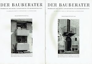 Der Bauberater. Werkblatt des Bayer. Landesvereins für Heimatpflege e.V. 33. Jahrgang 1968. Heft ...