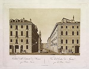 Veduta dellíentrata di Torino per Porta Nuova (ripetuto in francese)