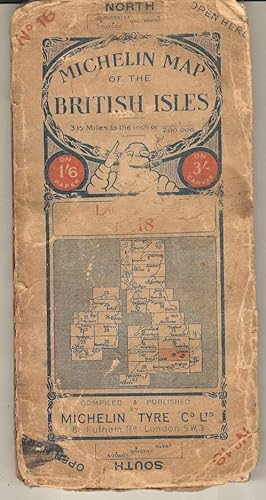 Michelin Map of the British Isles. No. 18 London. Scale 3.15 miles to an inch