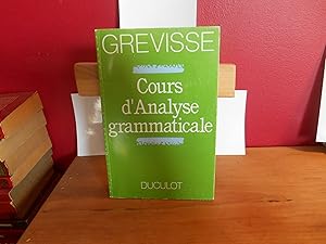 COURS ANALYSE GRAMMATICALE