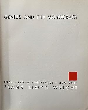 Seller image for Genius and the Mobocracy for sale by Doodletown Farm Books