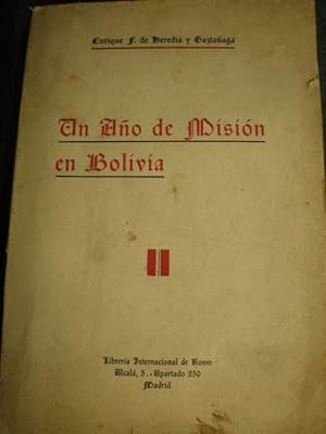 Imagen del vendedor de Un ao de misin en Bolivia a la venta por Librera Antonio Azorn