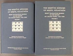 Immagine del venditore per The Mertiyo Rathors of Merto, Rajasthan Select Translations Bearing on the History of a Rajput Family, 1462-1660, Volumes 1-2 venduto da Dale A. Sorenson