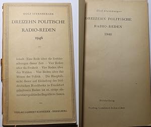 Dreizehn politische Radio-Reden 1946.