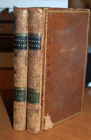 Seller image for Maxims Opinions and Characters Moral Political and Economical from the Works of the Right. Hon. Edmund Burke. [Two volumes]. for sale by Dark Parks Books & Collectibles