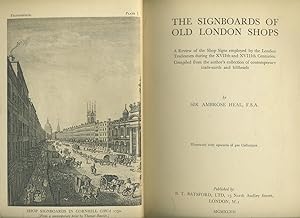 Seller image for THE SIGNBOARDS OF OLD LONDON SHOPS for sale by Daniel Liebert, Bookseller