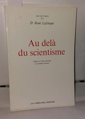 Bild des Verkufers fr AU DELA DU SCIENTISME zum Verkauf von Librairie Albert-Etienne